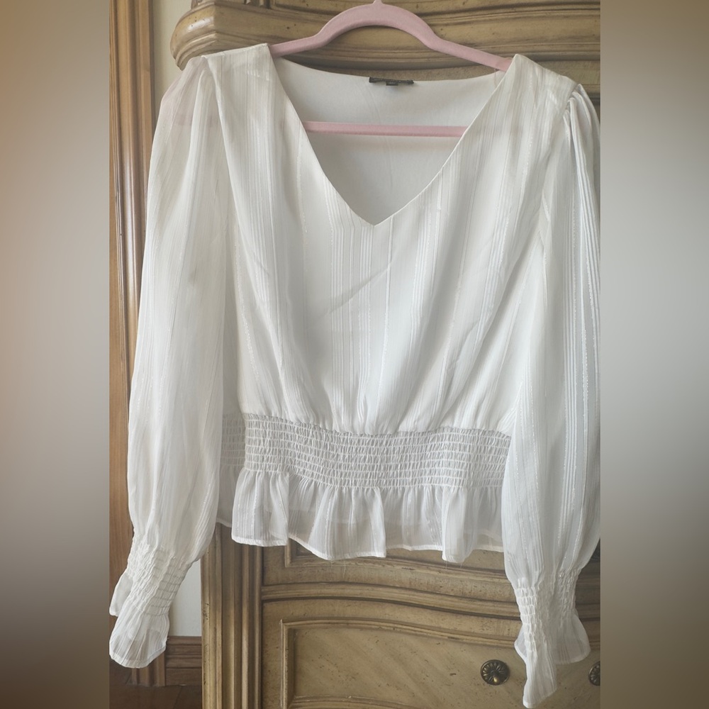 Shinesdar V-Neck Blouse